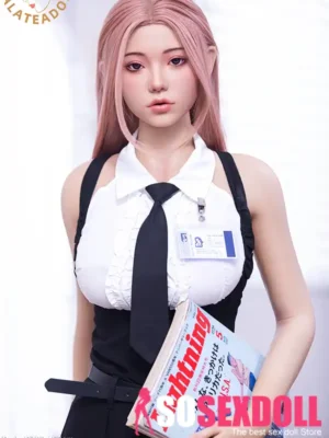 Silicone Japanese Sex Doll Asian Pink Hair Girl