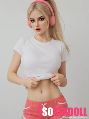 Silicone Blonde Hair C Cup Sexy Doll